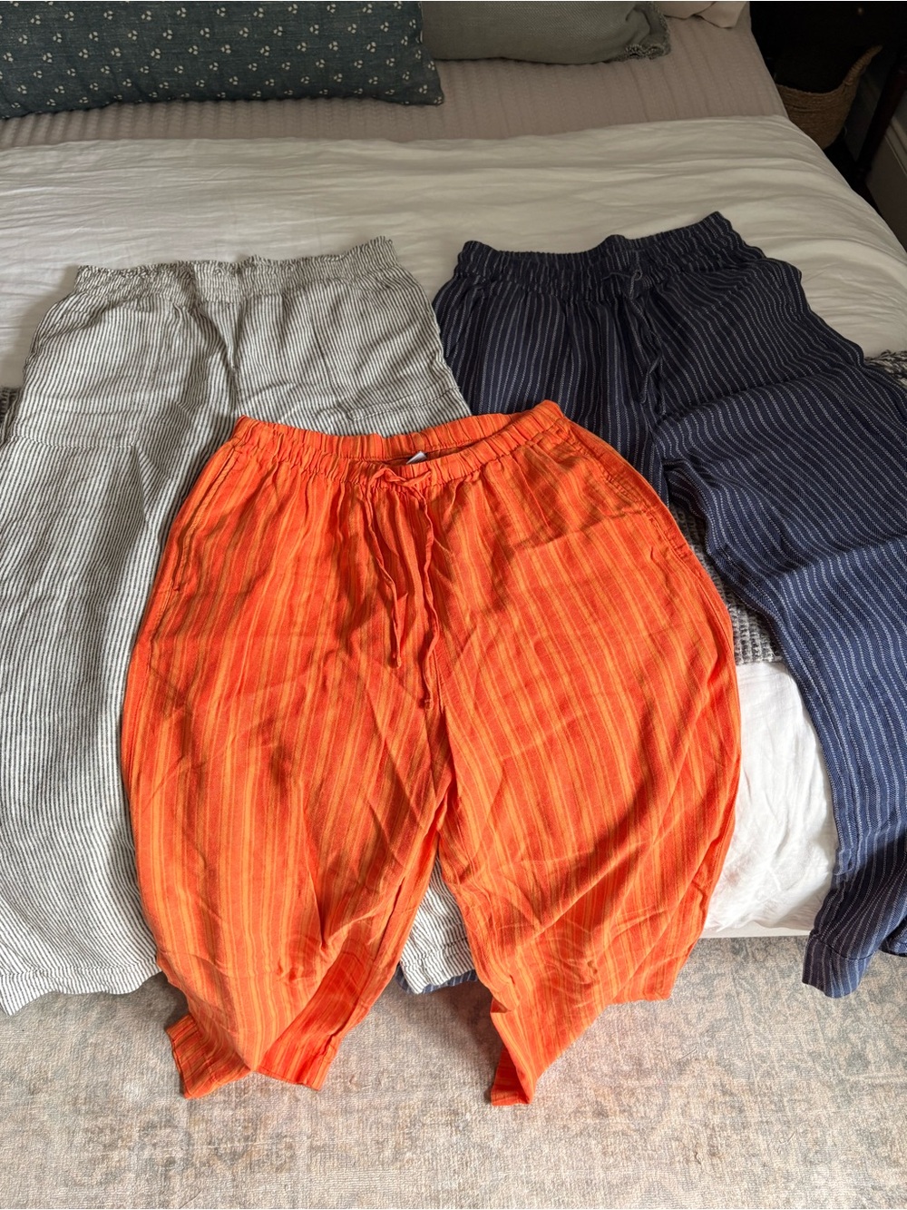 Assorted Wide Leg Linen Pants (Old Navy & Walmart)